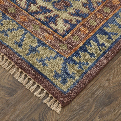 Fillmore Traditional Geometric, Red/Green/Blue, 3' x 5' Accent Rug