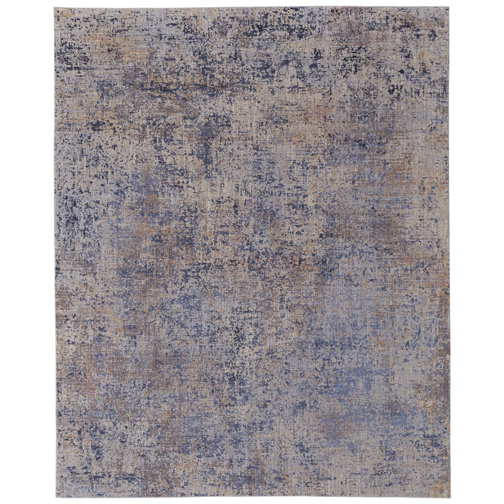 Pryor Modern Watercolor, Blue/Tan/Brown, 10' x 13' Area Rug