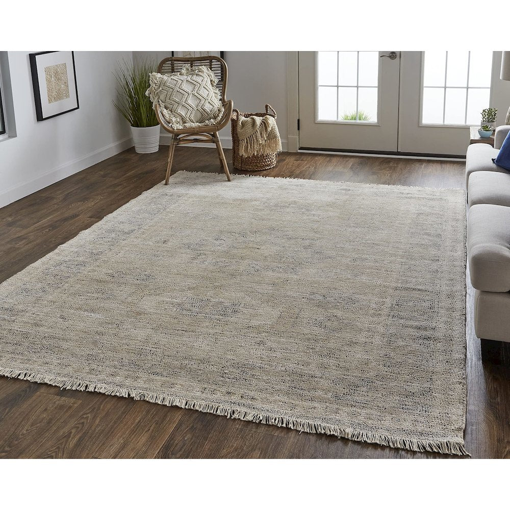 Caldwell Vintage Space Dyed Wool Rug, Latte Tan/Beige, 2ft x 3ft Accent Rug, 8798798FSND000P00