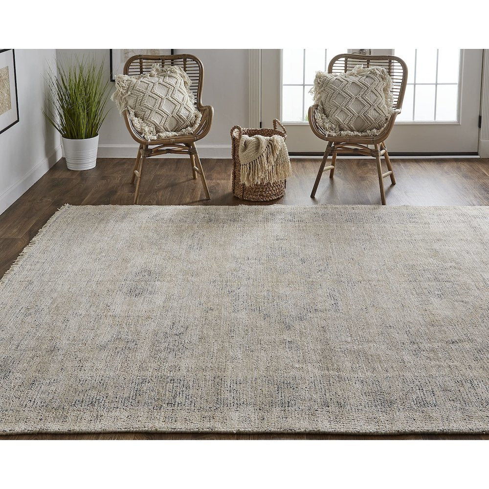 Caldwell Vintage Space Dyed Wool Rug, Latte Tan/Beige, 2ft x 3ft Accent Rug, 8798798FSND000P00