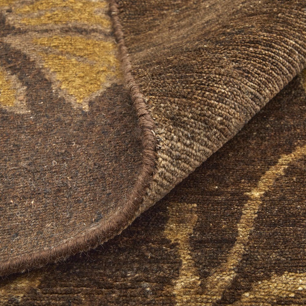 Cordonnet Transitional Floral & Botanical, Green/Gold, 7'-9" x 9'-9" Area Rug