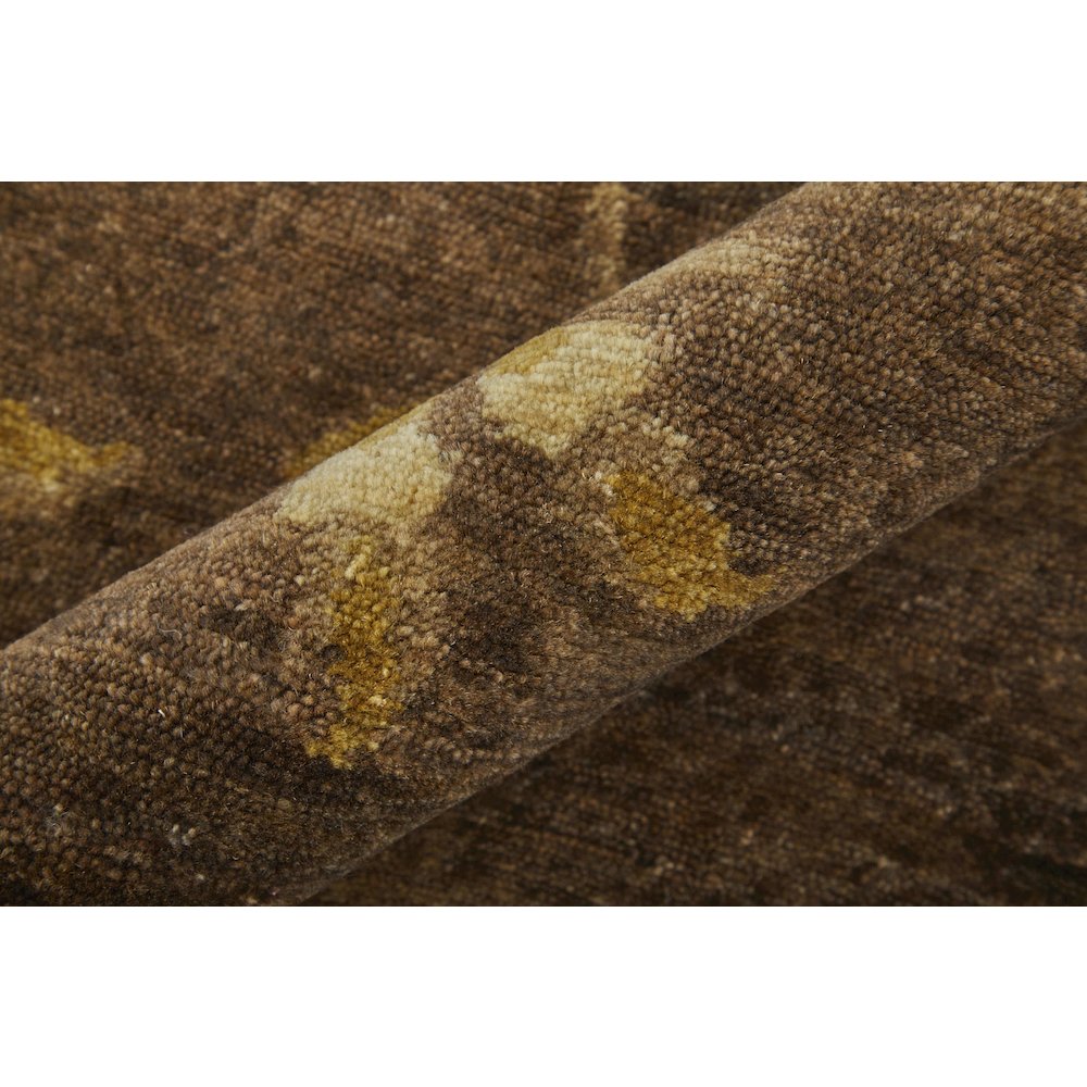 Cordonnet Transitional Floral & Botanical, Green/Gold, 7'-9" x 9'-9" Area Rug