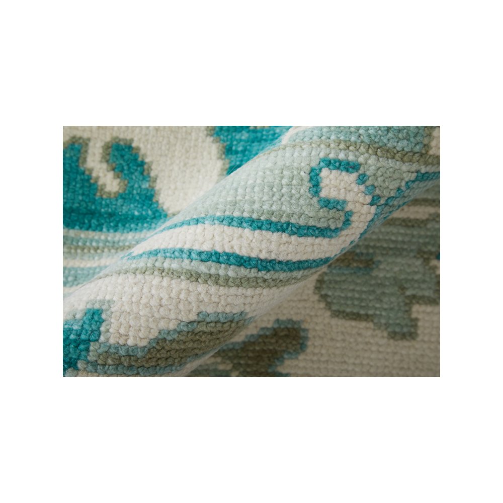 Karina Transitional Floral & Botanical, Green/Ivory, 7'-9" x 9'-9" Area Rug