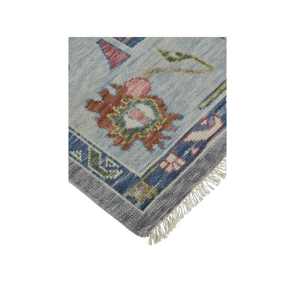 Karina Traditional Persian, Blue/Gray/Red, 5'-6" x 8'-6" Area Rug
