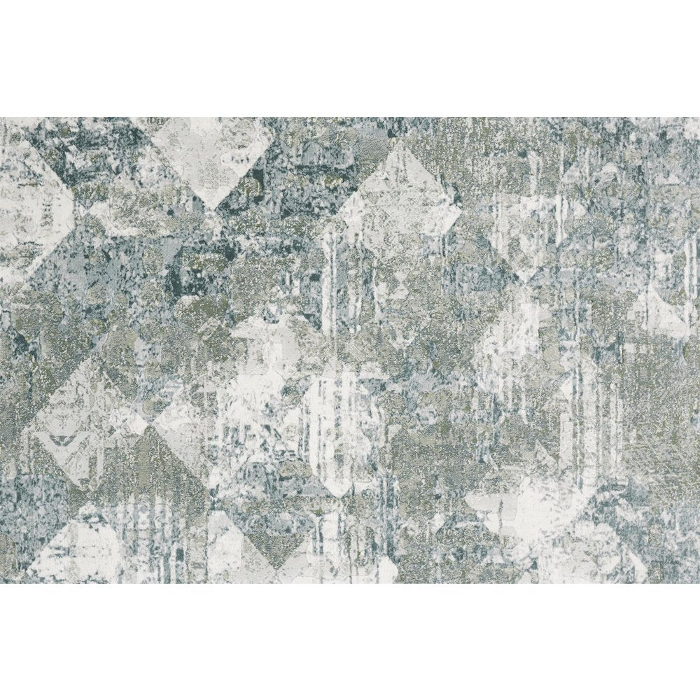 Atwell Transitional Abstract, Green/Ivory, 2'-8" x 8' Runner