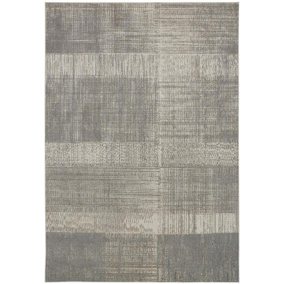 Aura Luxe Modern Rug, Gray/Beige/Gold, 10ft x 13ft - 2in Area Rug, AUR3736FGLDBGEH13