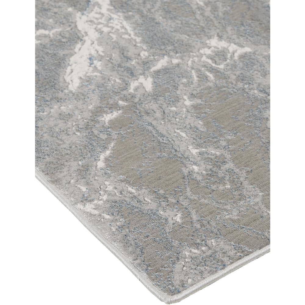 Azure Modern Metallic Marbled Rug, Gray/Silver/Beige, 10ft x 13ft - 2in Area Rug, AZR3539FGRYBLUH13