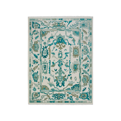Karina Transitional Floral & Botanical, Green/Ivory, 7'-9" x 9'-9" Area Rug