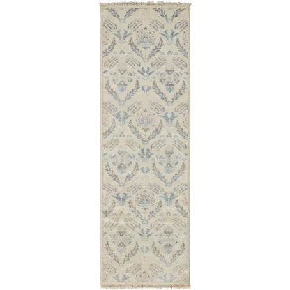Beall Luxury Wool Rug, Arts and Crafts, Beige, 2ft - 6in x 8ft, Runner, BEA6711FBGE000I68
