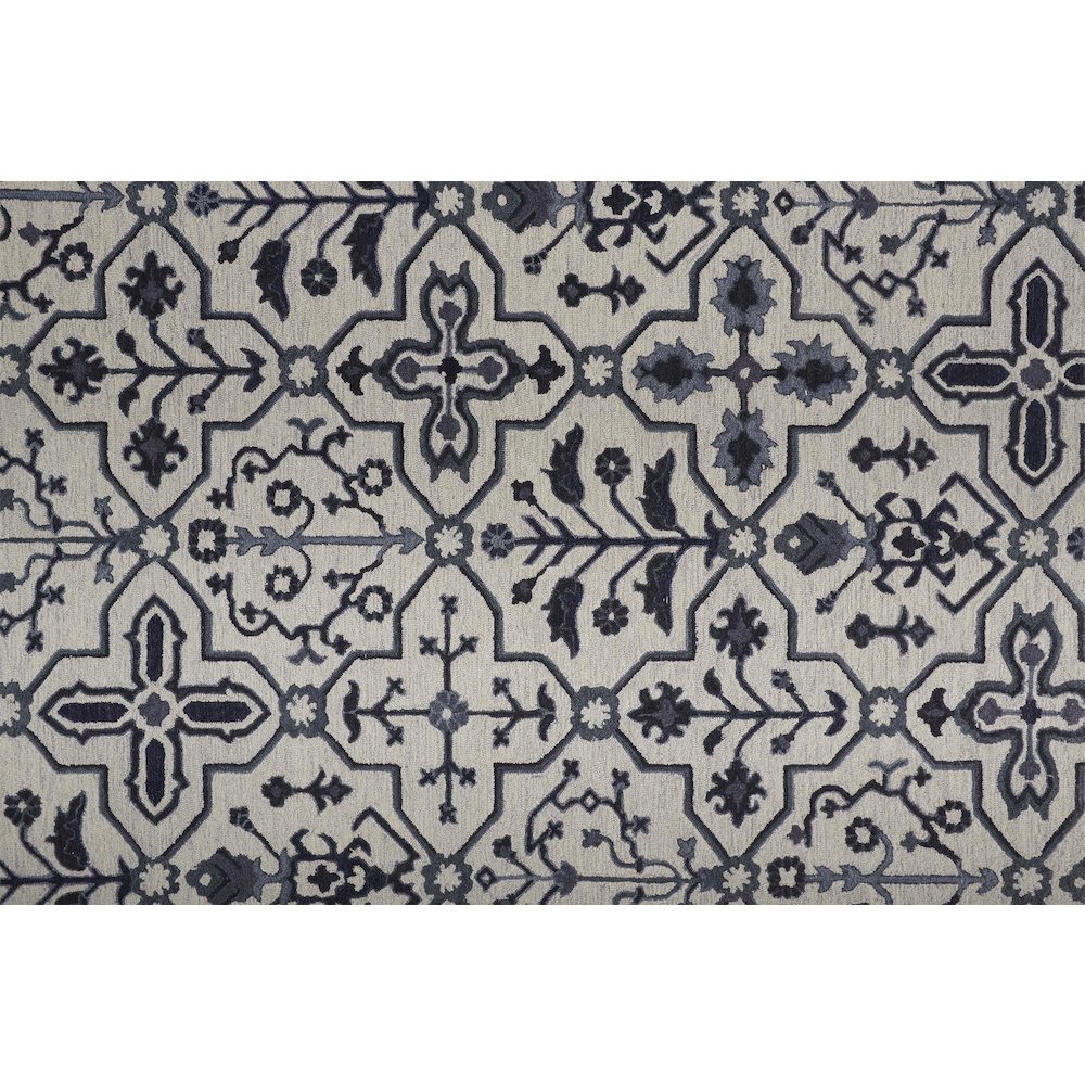 Fallon Rustic Farmhouse Rug, Flora/Fauna, Warm Dark Gray, 9ft x 12ft Area Rug, FLN8839FIVY000G00