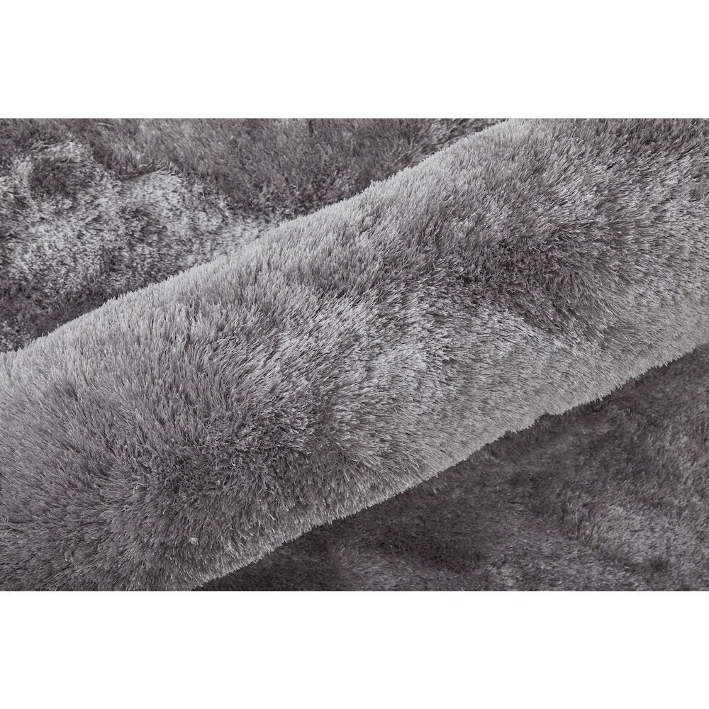 Indochine Plush Shag Rug Metallic Sheen, Amethyst Quartz, 3ft-6in x 5ft-6in, 4944550FSMYAMSC50