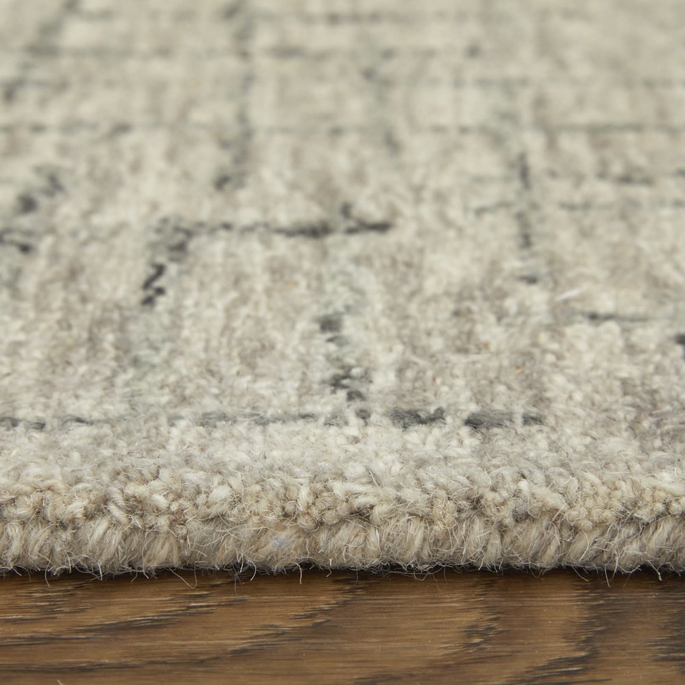 Belfort Modern Crosshatch Rug, Ivory Sand/Charcoal Gray, 2ft x 3ft Accent Rug, 8698667FIVY000P00