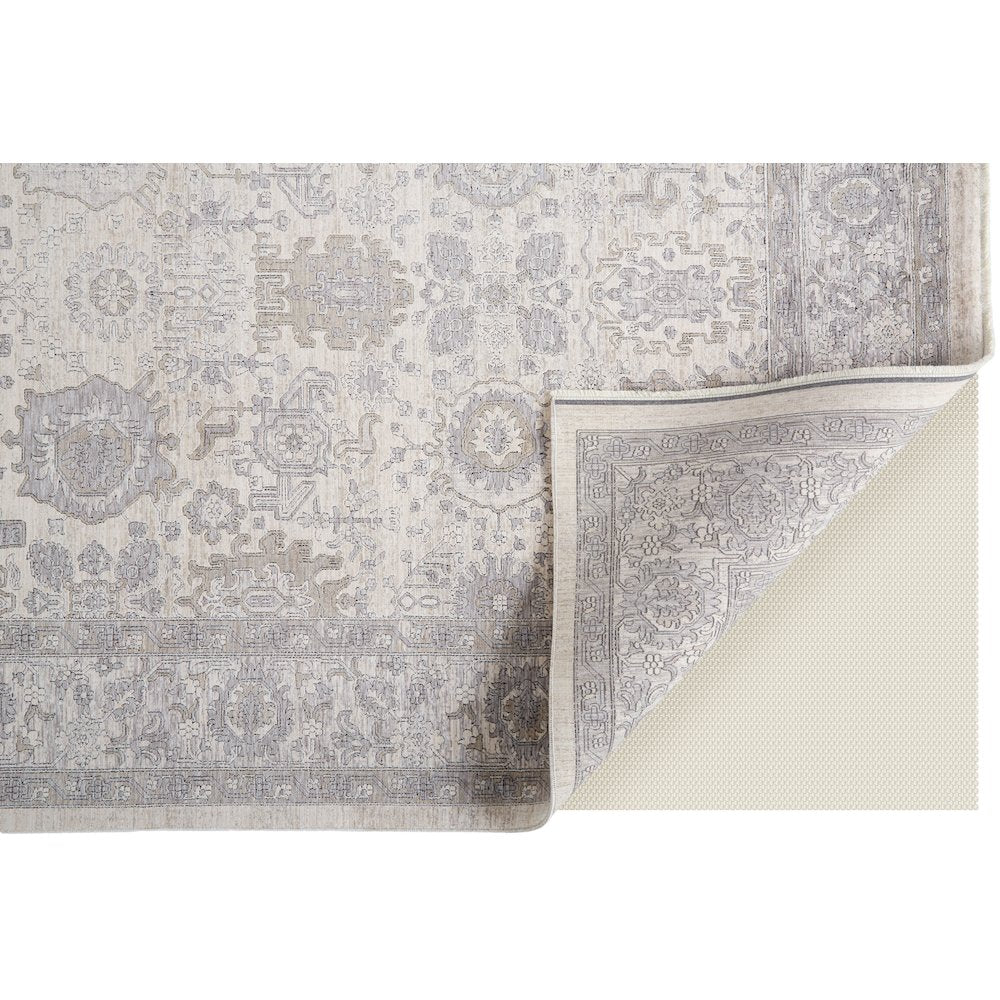 Marquette Rustic Persian Farmhouse Area Rug, Beige/Warm Gray, 9ft-6in x 12ft-7in, MRQ3776FBGEGRYH07