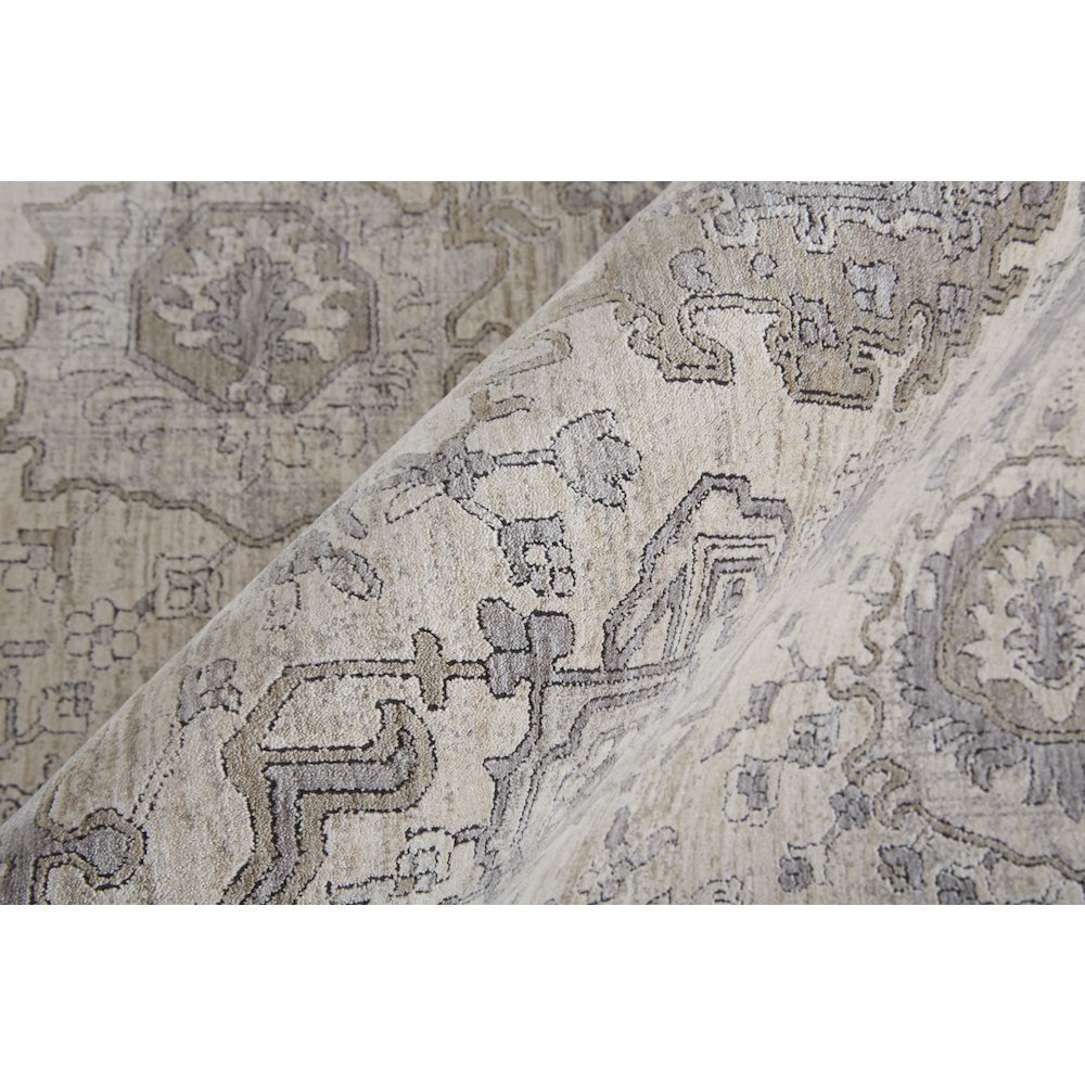 Marquette Rustic Persian Farmhouse Area Rug, Beige/Warm Gray, 9ft-6in x 12ft-7in, MRQ3776FBGEGRYH07