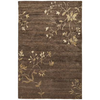 Cordonnet Transitional Floral & Botanical, Green/Gold, 7'-9" x 9'-9" Area Rug