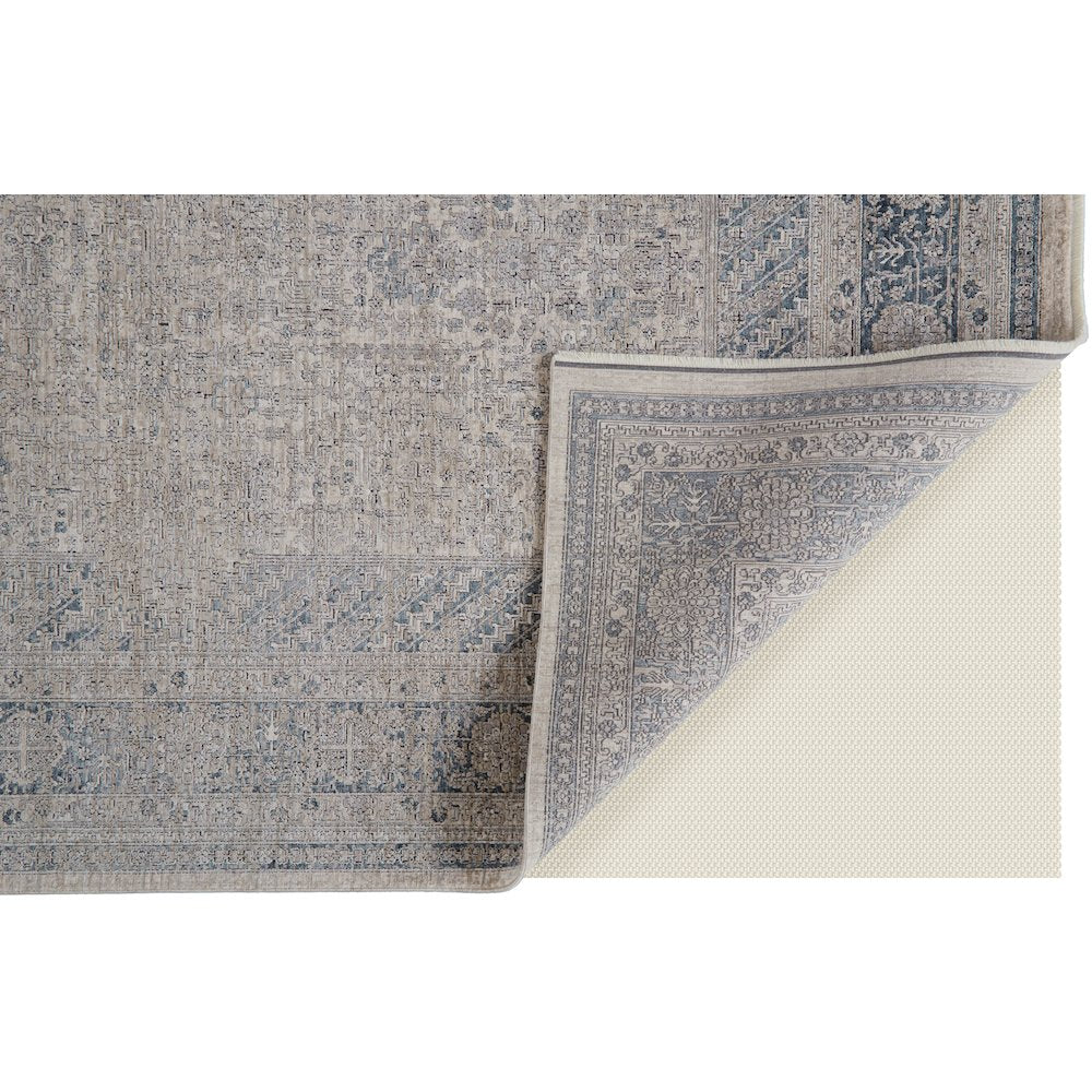Marquette Rustic Persian Farmhouse Rug, Warm Gray/Blue, 12ft x 15ft Area Rug, MRQ3775FGRY000J00