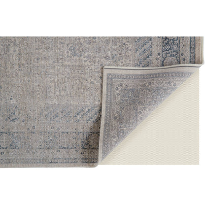 Marquette Rustic Persian Farmhouse Rug, Warm Gray/Blue, 12ft x 15ft Area Rug, MRQ3775FGRY000J00