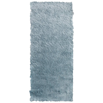 Indochine Plush Shag Rug with Metallic Sheen, Light Aqua Blue, 2ft-6in x 6ft, Runner, 4944550FLAQ000I26