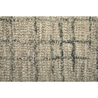 Belfort Modern Crosshatch Rug, Ivory Sand/Charcoal Gray, 2ft x 3ft Accent Rug, 8698667FIVY000P00