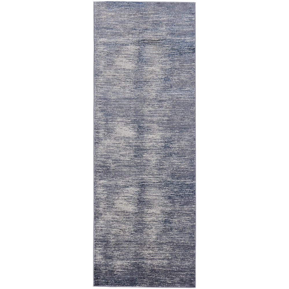 Indio Modern Gradient & Ombre, Blue/Gray/Ivory, 2'-10" x 7'-10" Runner