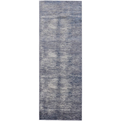 Indio Modern Gradient & Ombre, Blue/Gray/Ivory, 2'-10" x 7'-10" Runner