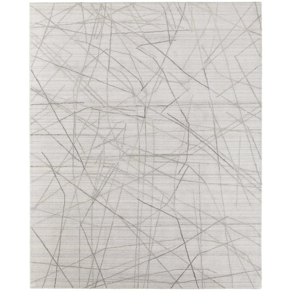 Whitton Modern Abstract, Ivory/Gray, 2' x 3' Accent Rug