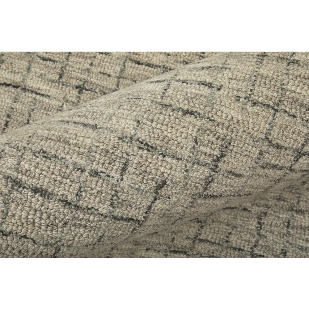Belfort Modern Crosshatch Rug, Ivory Sand/Charcoal Gray, 2ft x 3ft Accent Rug, 8698667FIVY000P00
