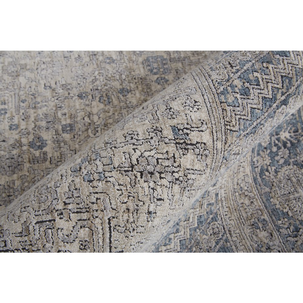 Marquette Rustic Persian Farmhouse Rug, Warm Gray/Blue, 12ft x 15ft Area Rug, MRQ3775FGRY000J00