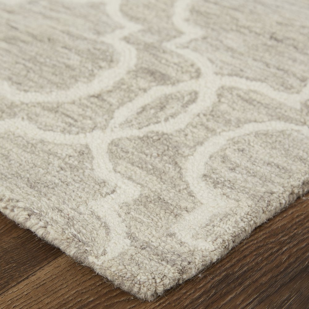 Belfort Transitional Trellis & Lattice, Gray/Ivory, 10' x 14' Area Rug