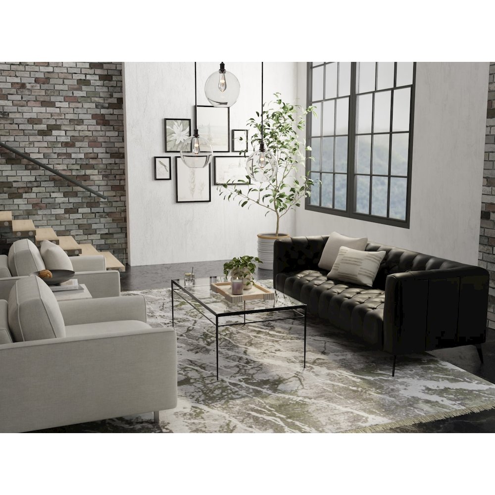 Cadiz Modern Abstract, Gray/Green/Taupe, 11'-6" x 14'-6" Area Rug