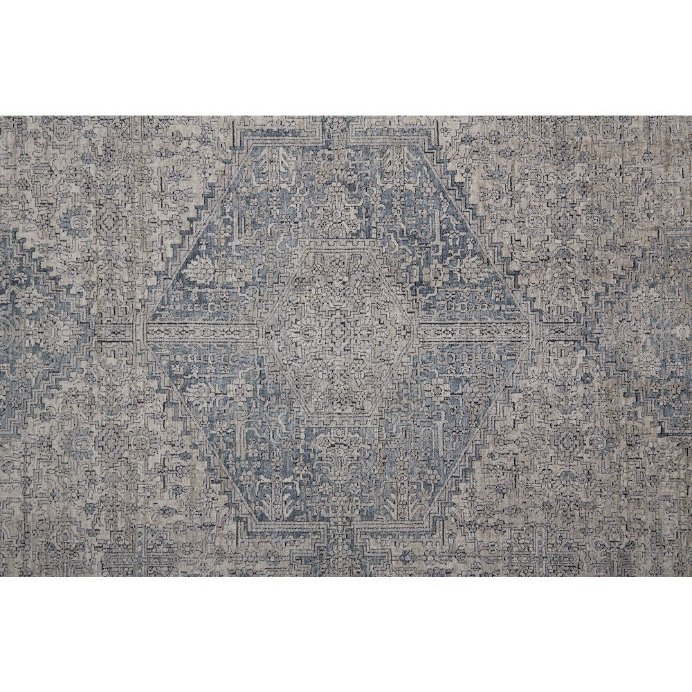 Marquette Rustic Persian Farmhouse Rug, Warm Gray/Blue, 12ft x 15ft Area Rug, MRQ3775FGRY000J00