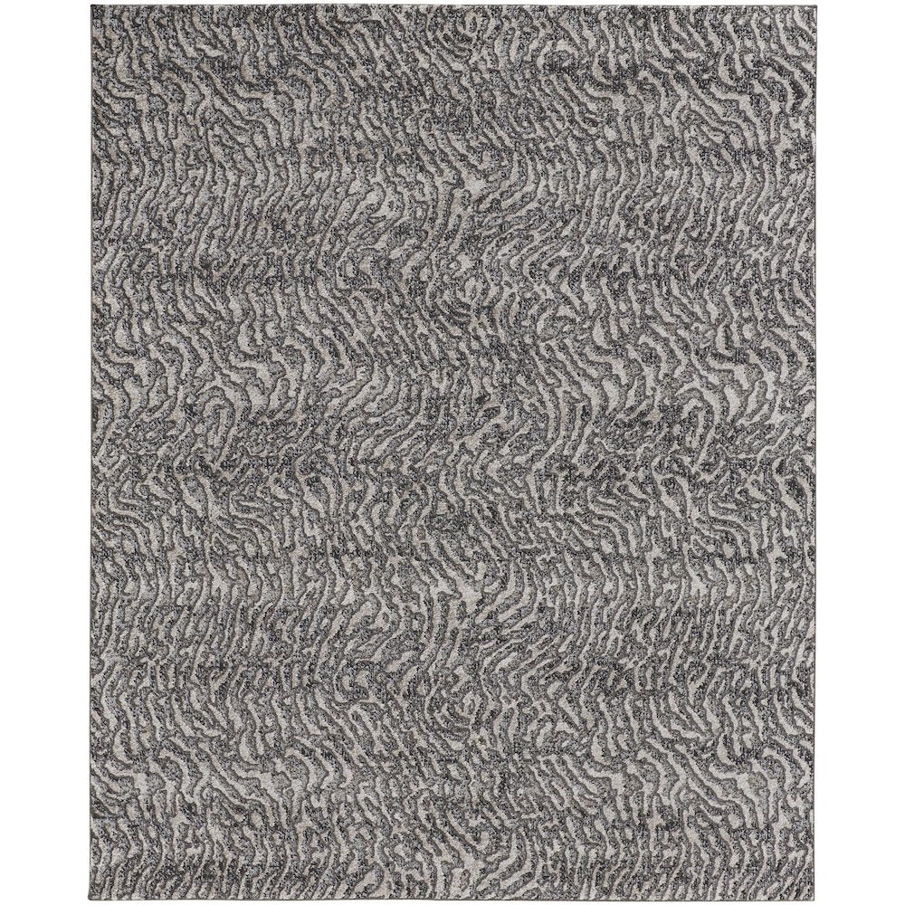 Vancouver Modern Abstract, Gray/Taupe/Ivory, 1'-8" x 2'-10" Accent Rug