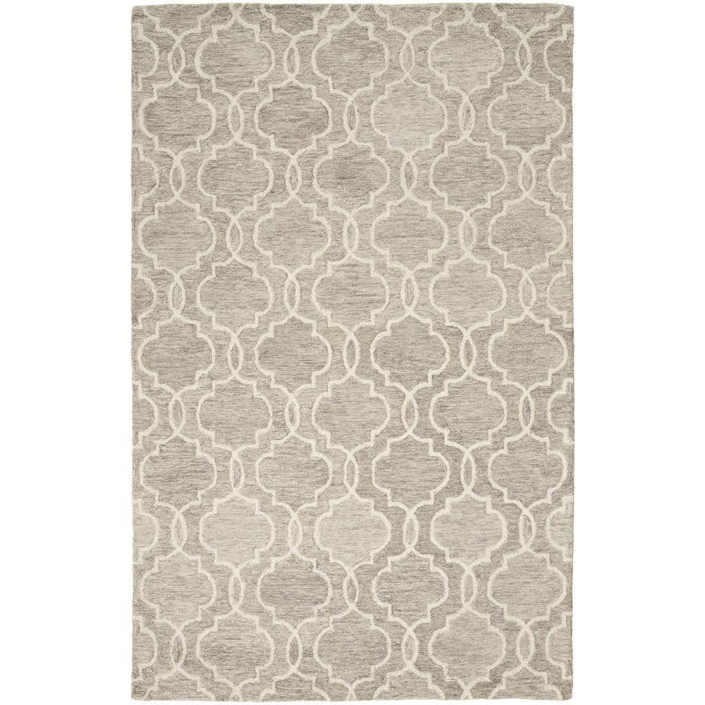 Belfort Transitional Trellis & Lattice, Gray/Ivory, 10' x 14' Area Rug