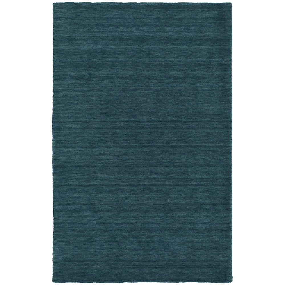 Luna Hand Woven Marled Wool Rug, Teal Blue/Green, 3ft-6in x 5ft-6in Accent Rug, 5798049FTEL000C50