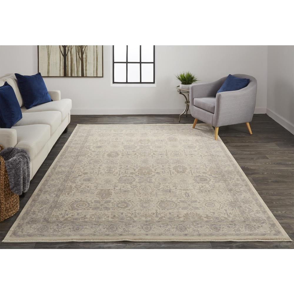 Marquette Rustic Persian Farmhouse Rug, Beige/Warm Gray, 12ft x 15ft Area Rug, MRQ3776FBGEGRYJ00
