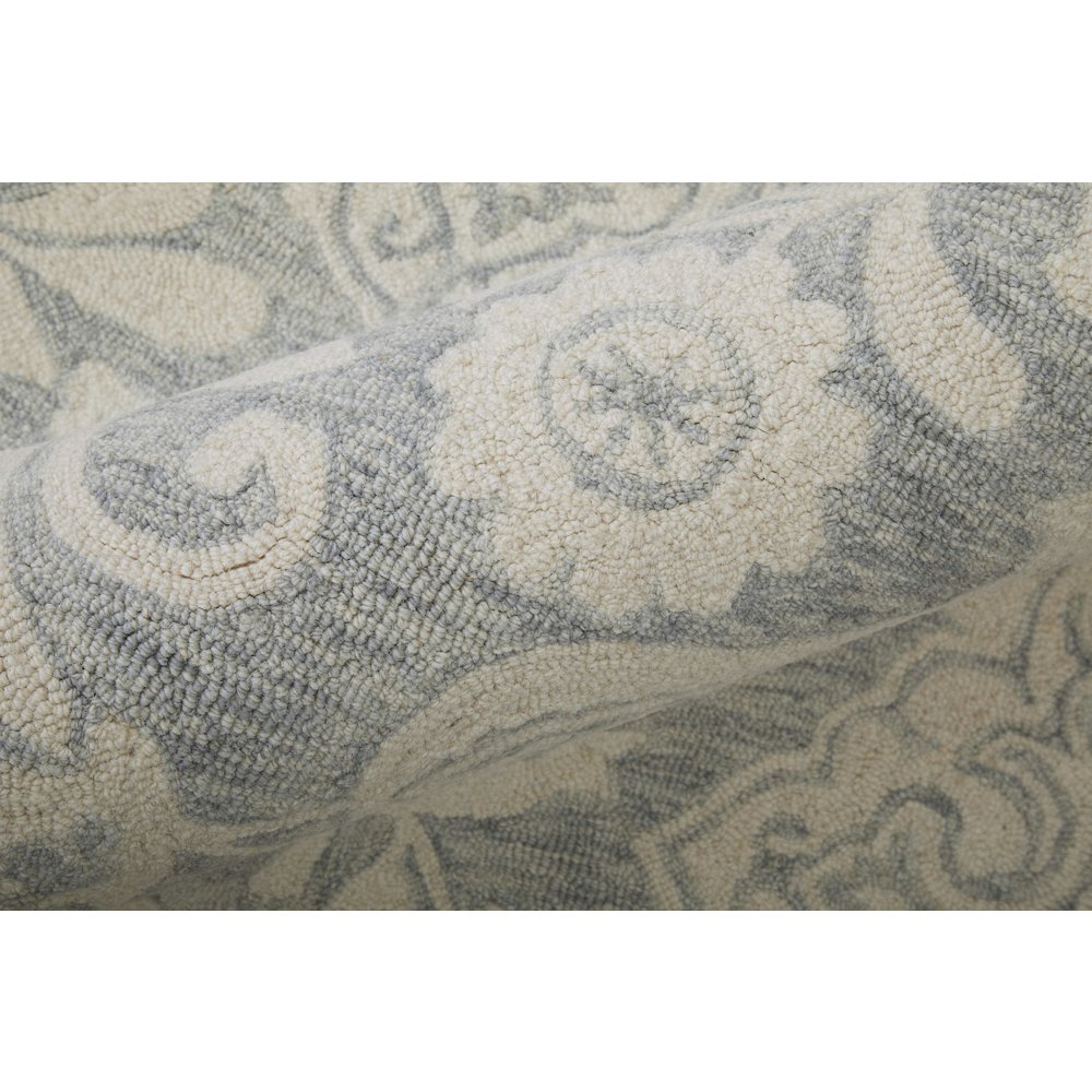 Belfort Modern Floral Paisley Rug, Celestial Blue/Ivory, 8ft x 10ft Area Rug, 8698776FBLUGRYF00