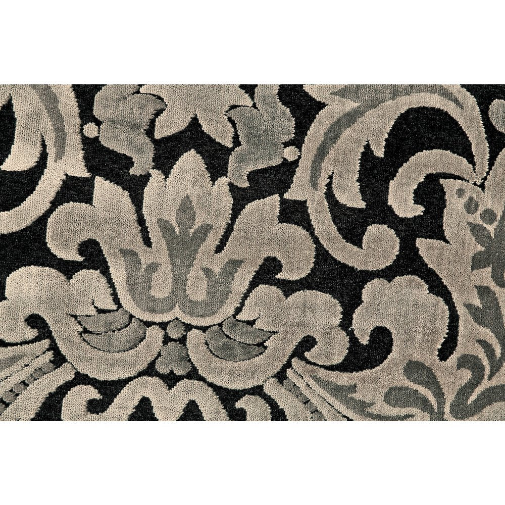 Transitional Floral & Botanical, Taupe/Black/Gray, 7'-6" x 10'-6" Area Rug