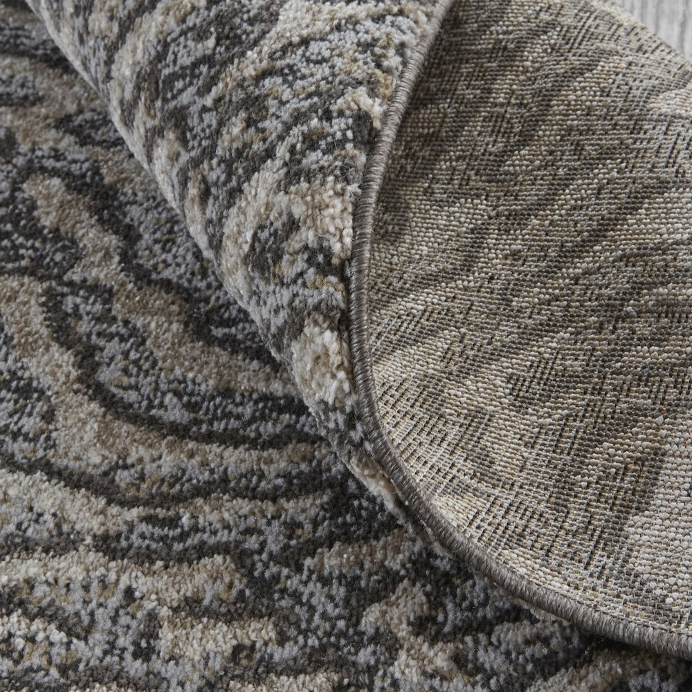 Vancouver Modern Abstract, Gray/Taupe/Ivory, 1'-8" x 2'-10" Accent Rug