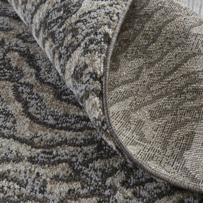 Vancouver Modern Abstract, Gray/Taupe/Ivory, 1'-8" x 2'-10" Accent Rug