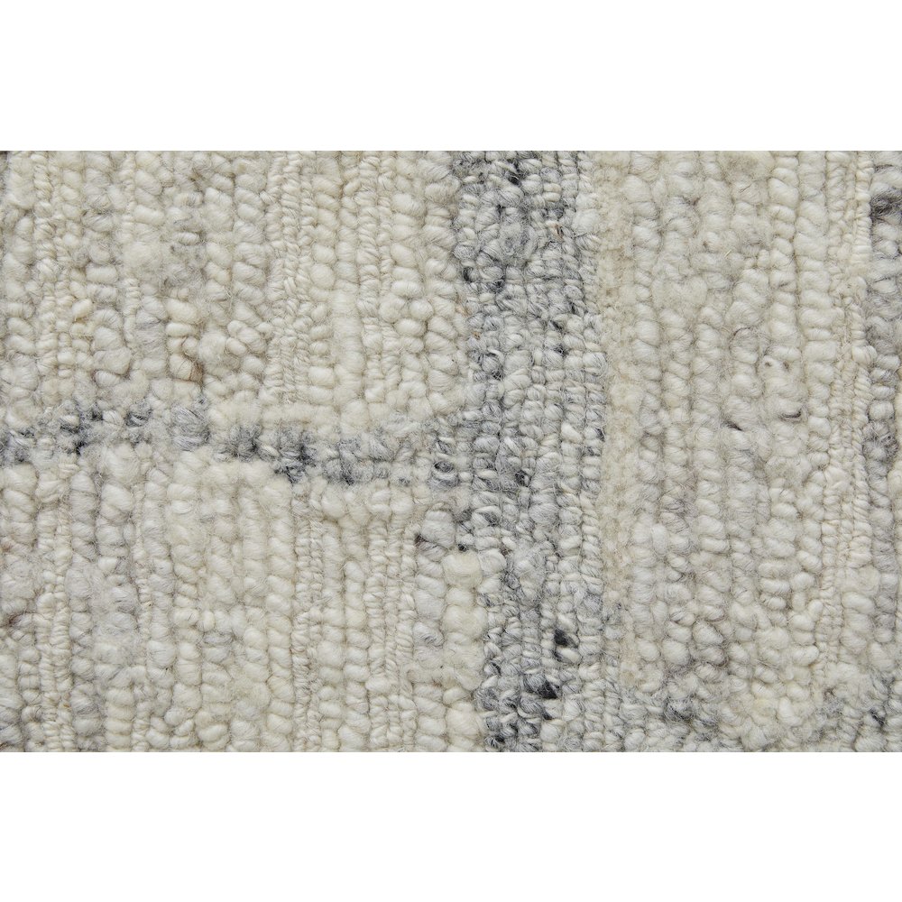 Navaro Modern Distressed, Ivory/Gray/Blue, 5'-6" x 8'-6" Area Rug