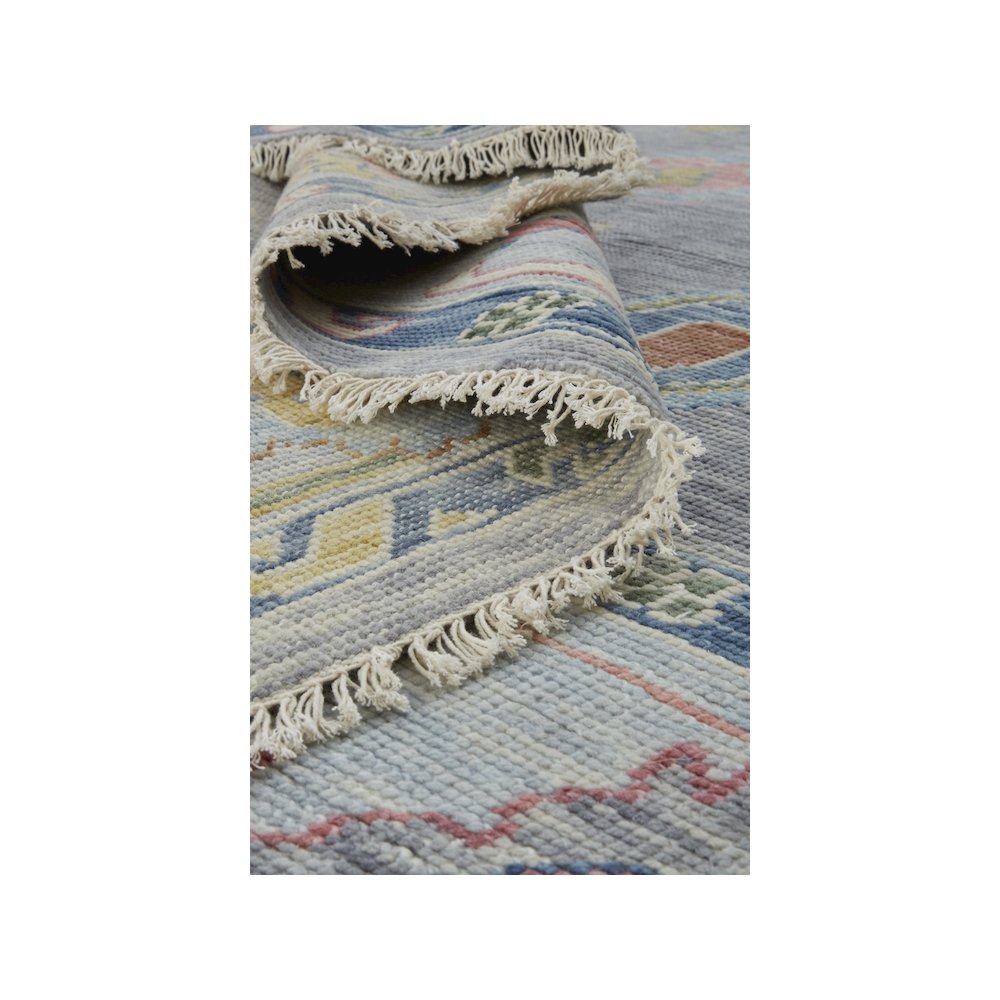 Karina Traditional Persian, Blue/Gray/Red, 5'-6" x 8'-6" Area Rug