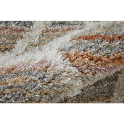 Mynka Transitional Diamond, Tan/Taupe/Ivory, 10' x 14' Area Rug