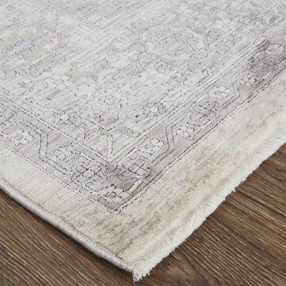 Marquette Rustic Persian Farmhouse Area Rug, Beige/Warm Gray, 9ft-6in x 12ft-7in, MRQ3776FBGEGRYH07