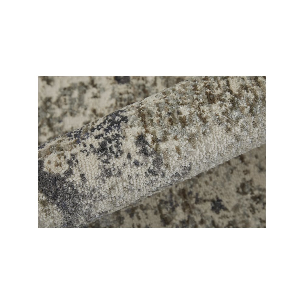 Kano Transitional Distressed, Ivory/Taupe/Gray, 7'-10" x 11' Area Rug