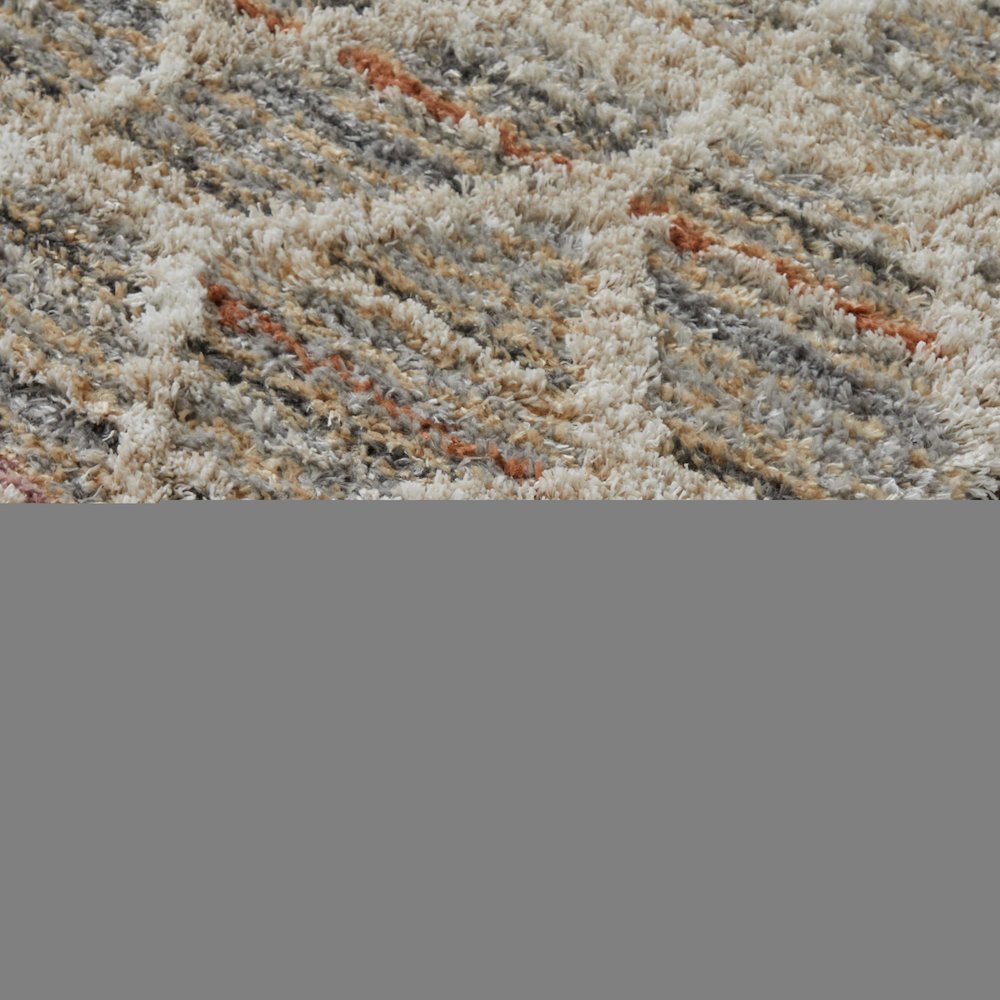 Mynka Transitional Diamond, Tan/Taupe/Ivory, 10' x 14' Area Rug