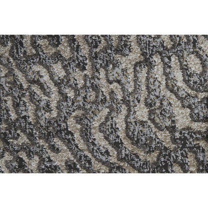 Vancouver Modern Abstract, Gray/Taupe/Ivory, 1'-8" x 2'-10" Accent Rug