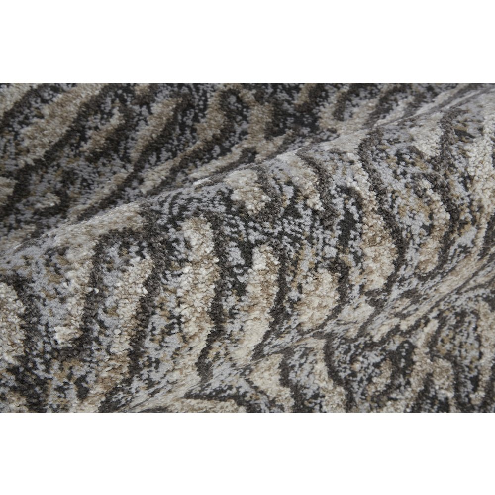 Vancouver Modern Abstract, Gray/Taupe/Ivory, 1'-8" x 2'-10" Accent Rug