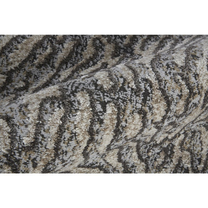 Vancouver Modern Abstract, Gray/Taupe/Ivory, 1'-8" x 2'-10" Accent Rug