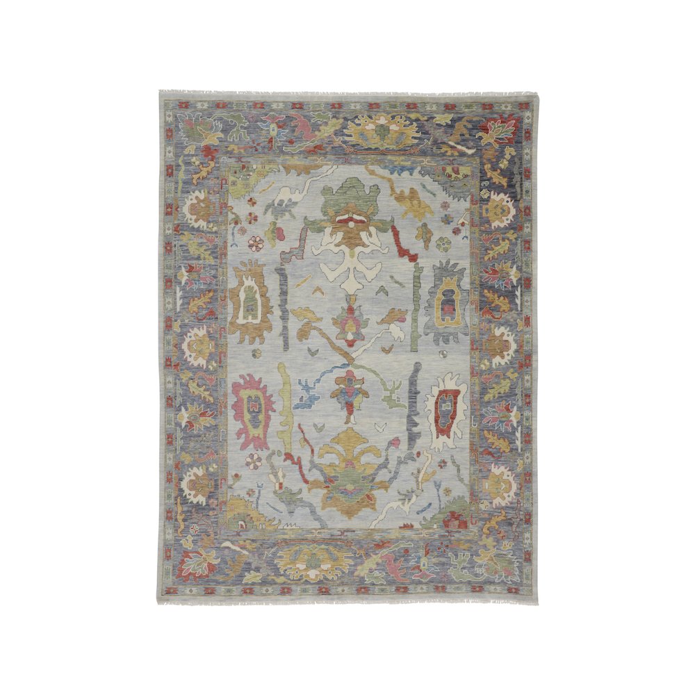 Karina Traditional Persian, Blue/Gray/Gold, 5'-6" x 8'-6" Area Rug