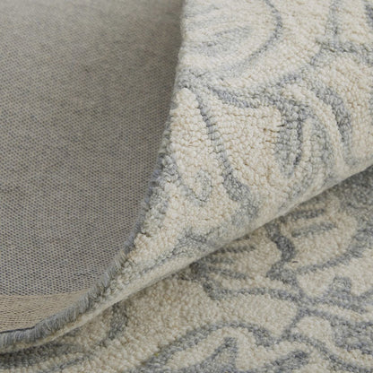 Belfort Modern Floral Paisley Rug, Celestial Blue/Ivory, 8ft x 10ft Area Rug, 8698776FBLUGRYF00